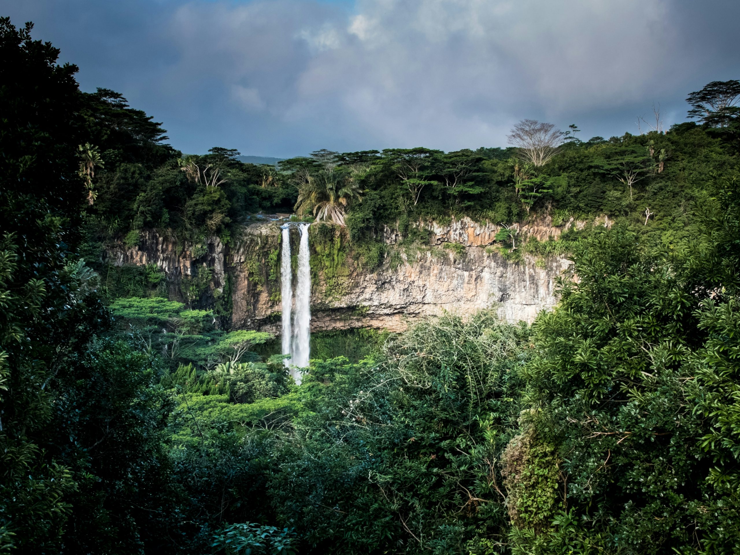 Chamarel-Wasserfall und -Erde, Mauritius Chamarel-Wasserfall und -Erde, Mauritius